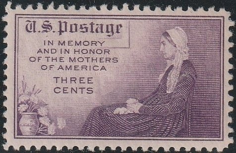 738 MH single Whistler's Mother, flat plate printing (perf. 11x11)