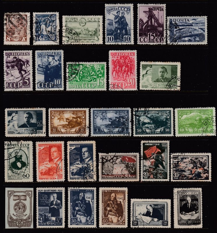 RUSSIA - Classic Commemoratives - Used - 1928 to 1946 - SCV $26.80