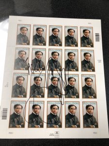 Sheet Of 20 “ HOUDINI “ 37 Cent Stamps - Signed By David Copperfield  