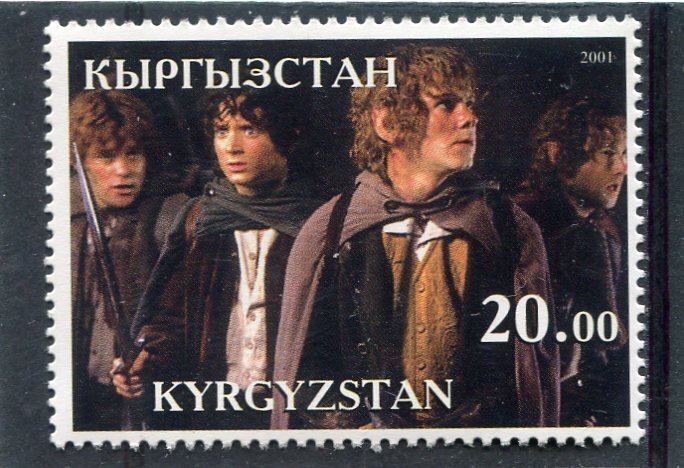 Kyrgyzstan 2001 LORD OF THE RINGS Single Perforated Mint (NH)