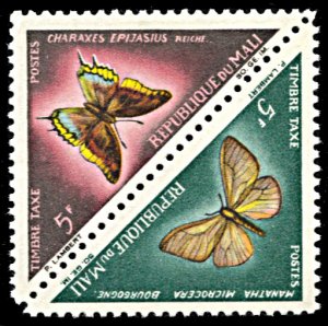 Mali J14a, MNH, Butterflies and Moths Postage Dues