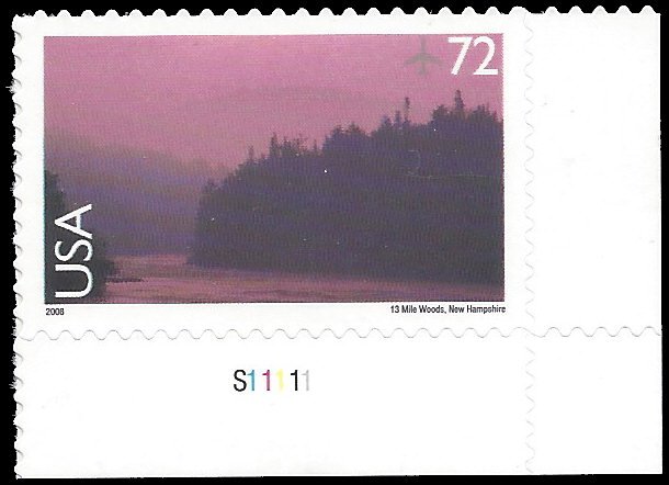 Scott C144 72c US Airmail 13-Mile Woods, New Hampshire P# 2008 Mint NH