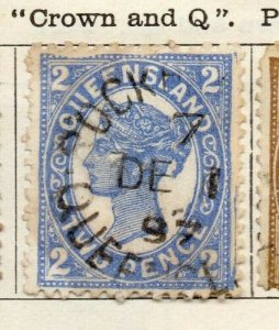 Queensland 1897 Early Issue Fine Used 2d. NW-113704 