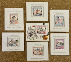 Stamps Deluxes Blocs + S/S Olympic Games Barcelona 92 Togo Perf. Michel bl 318/3-