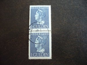 Stamps - Netherlands - Scott# 278 - Used Pair of Stamps