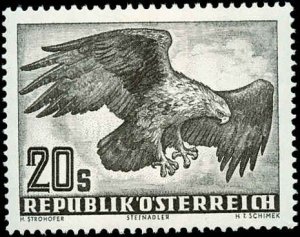 Austria #C54-C60, Complete Set(7), 1950-1953, Birds, Never Hinged