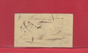 1868 New Brunswick stampless Hammond river backstamps cover