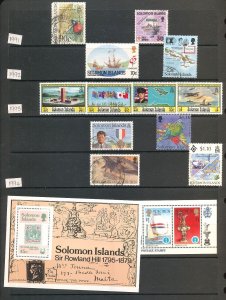 Solomon Islands GVI/QE Ships Birds Sport M&U Collection(Apx 220 Items) (HP1026 