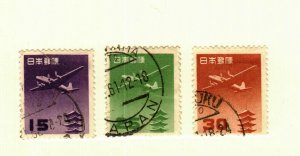 Japan #C25,C27-8 used