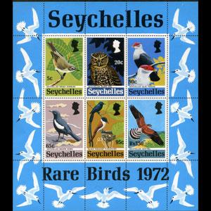 SEYCHELLES 1972 - Scott# 304a S/S Birds NH