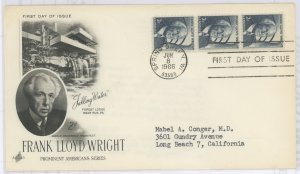 US 1280 1966 Frank Lloyd Wright, typed address