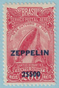 BRAZIL C27 AIRMAIL  MINT HINGED OG * ZEPPELIN - NO FAULTS VERY FINE! - QUH