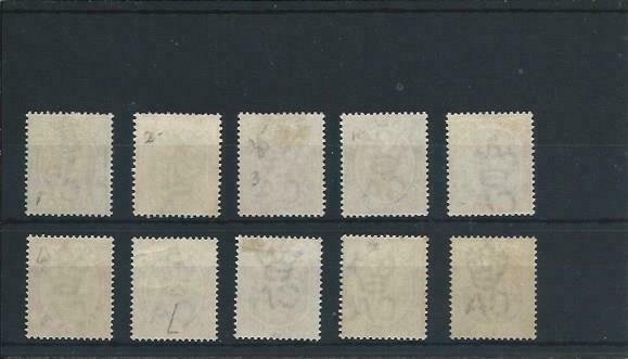 ST KITTS-NEVIS 1903 SET OF TEN FINE MAINLY LMM SG 1/10 CAT £150