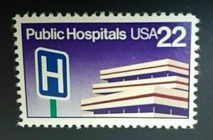 Scott #2210- Public Hospitals, Sign- 22cent Stamp MNH 1986