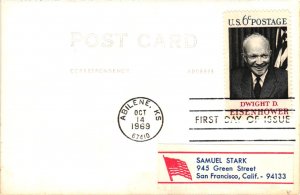 #1383 Dwight D. Eisenhower - Maxicard Cachet SC22a