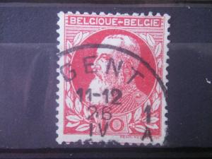 BELGIUM, 1905, used 10c King Leopold,  Scott 85, no stub