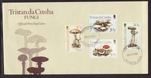 Tristan Da Chuna 352-355 Mushrooms 1984 U/A FDC