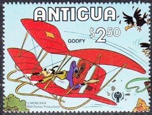 Antigua 1980 MNH Sc #571 $2.50 Goofy in glider ex souvenir sheet
