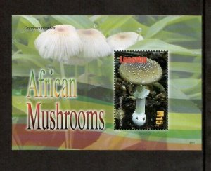 Lesotho 2007 - Mushrooms - Souvenir Stamp Sheet - Scott #1426 - MNH