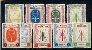 DUBAI ANTI-MALARIA  SCOTT # 22/27,C13/15  VF MINT NEVER HINGED