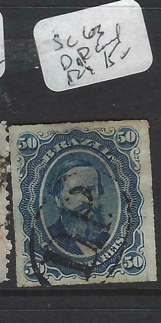 BRAZIL  (P2503B)  DOM PEDRO  50R  SC 63    CANCEL DP IN OVAL  VFU