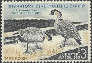 US Scott #RW31 Mint No Gum 3 Dollar 1964 US Federal Duck Stamp