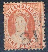 Queensland 44 Used Queen Victoria 1876 (HV0075)