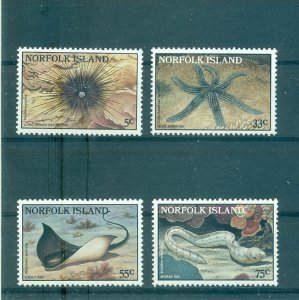 Norfolk Is. - Sc# 377-80. 1986 Marine Life. MNH $3.00.