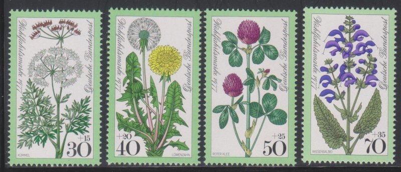 Germany,  Meadow Flowers (SC# B542-B545) MNH SET