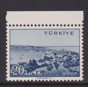 Turkey  #1413  MNH  1960  views  20k  Sinop  large size