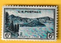 US SCOTT#745 1934 6c CRATER LAKE - MNH