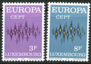 Luxembourg Scott 512-513 MNH** 1972 Europa set 