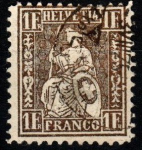 Switzerland #50b F-VF Used CV $470.00 (X4063)