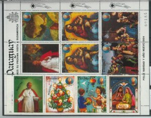 78588 - PARAGUAY - STAMPS:  Religion XMAS birds DOVE  1984  MNH - SPECIMEN