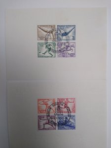 XL item Germany B91-2 used souv sheets Olympic Stadium cancels PY: CV $135