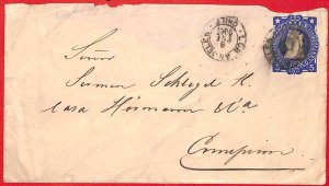 aa2616 - CHILE - POSTAL HISTORY - STATIONERY COVER from LOS ANGELES  1906