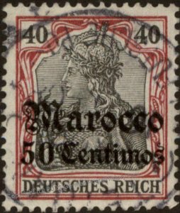 Germany 1908 TETUAN Morocco Germania Mi27 Marokko Marocco Unwmk USED 102512