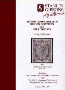 Auction Catalogue - Great Britain - Stanley Gibbons 23-4 ...