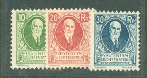 Liechtenstein #B1-B3  Single (Complete Set)