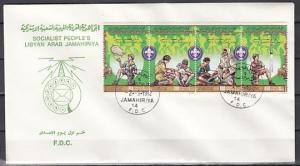 Libya, Scott cat. 1011. Scouting Anniversary on a First day cover. ^