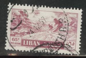 LEBANON Scott C234 Used 1957 airmail stamp