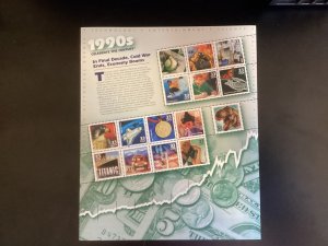 US Scott #3191 1990s Celebrate the Century Souvenir Sheet of 15 33c stamps MNH