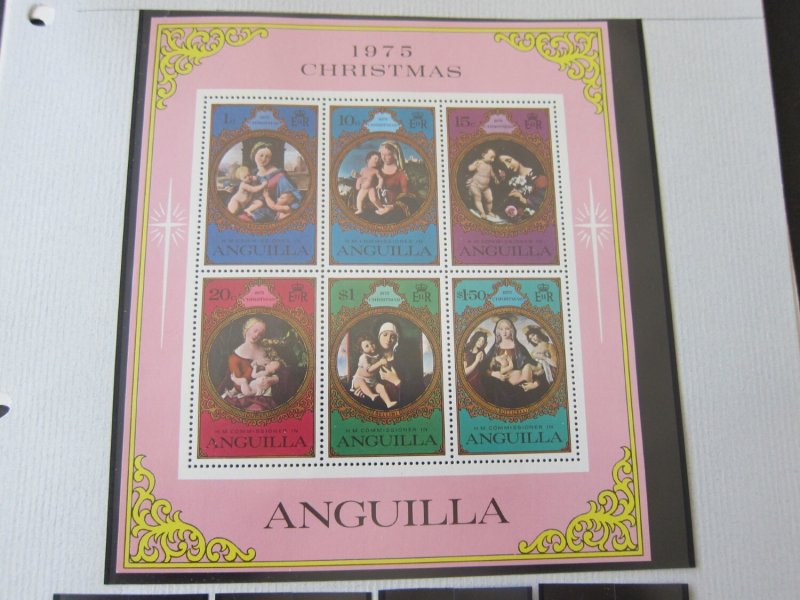 Anguilla 1975 Sc 228a Christmas Religion set MNH