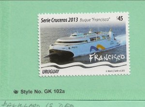 URUGUAY Sc 2452 NH issue of 2013 - SHIPS