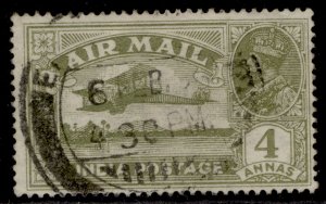 INDIA GV SG222w, 4a olive-green, FINE USED.