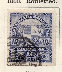 Uruguay 1888 Early Issue Fine Used 10c. 125797