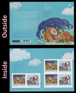 Canada 3379-3380 3380a Animal Mother & Babies P booklet 6 MNH 2023