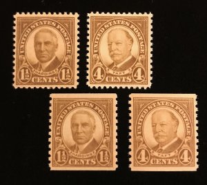 684, 685, 686, 687 MNH, F/VF, set of 4