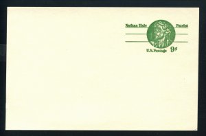 #UX72 Nathan Hale Postal Card - Mint