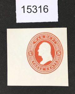 MOMEN: US STAMPS # UO34 UNUSED NO GUM $75 LOT #15316